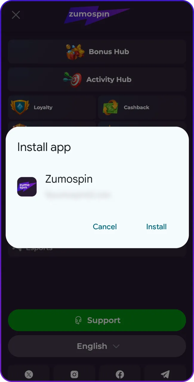 Install ZumoSpin quickly and enjoy games.