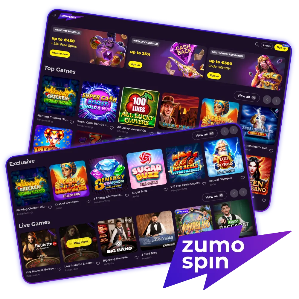 Feel the thrill at ZumoSpin casino.