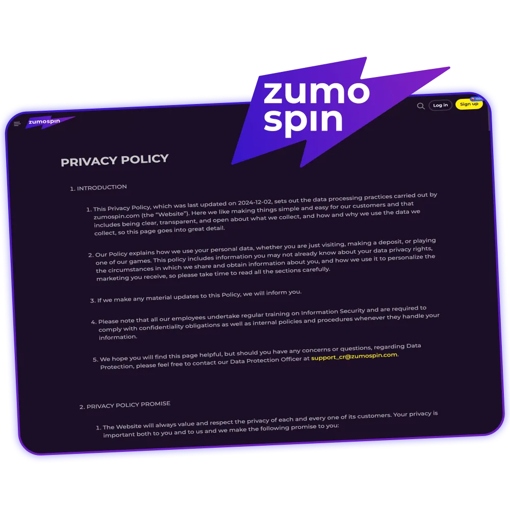 See how ZumoSpin protects your privacy.